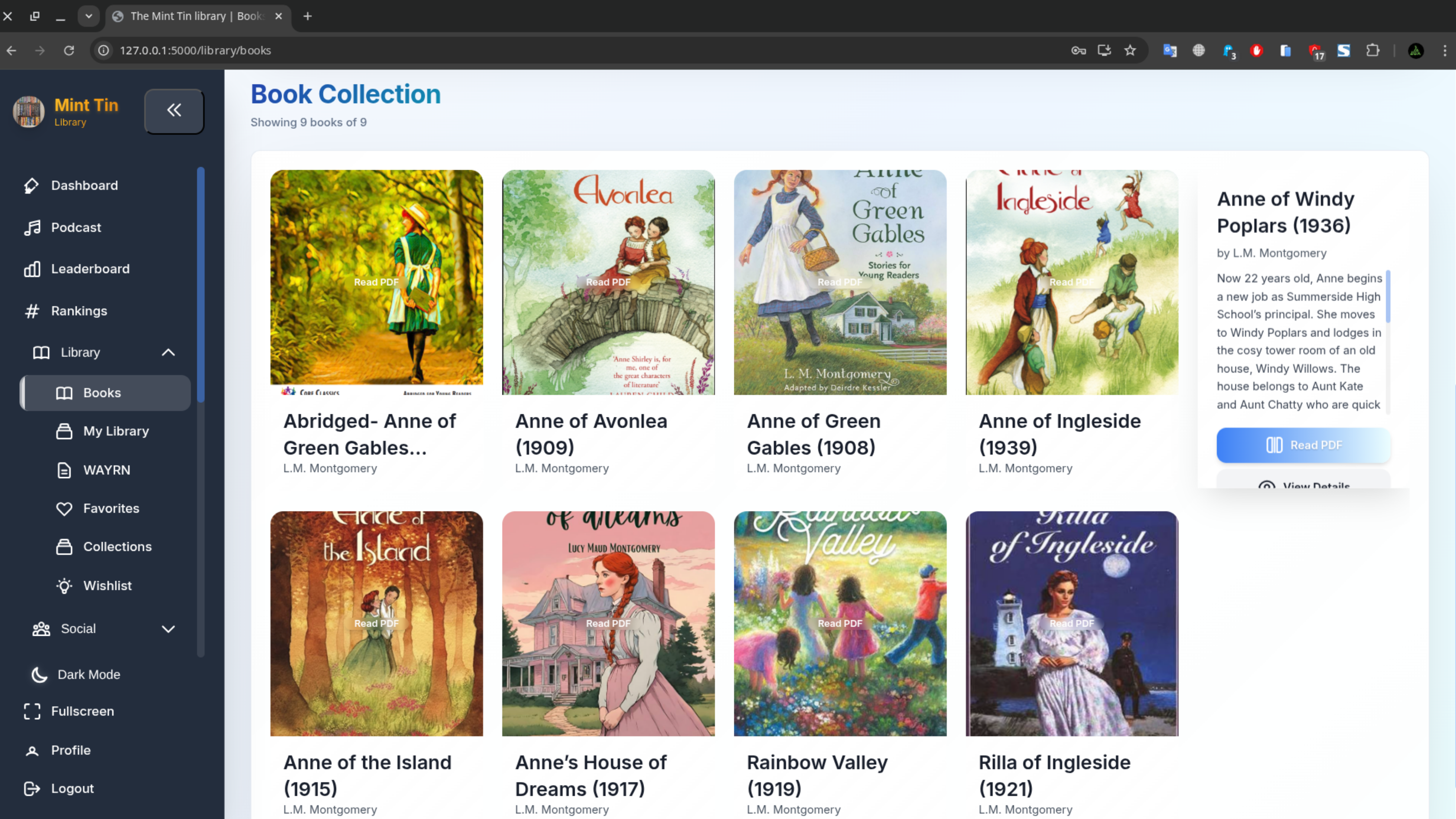 Library System Screenshot 2